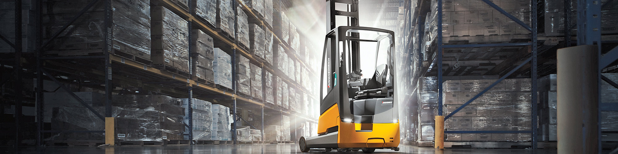 Jungheinrich narrow aisle ETV forklift